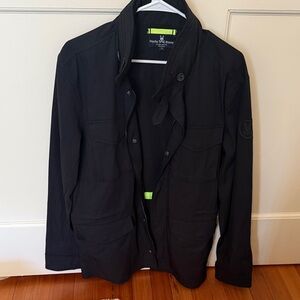 Psycho Bunny Dark Jacket with Neon Accents